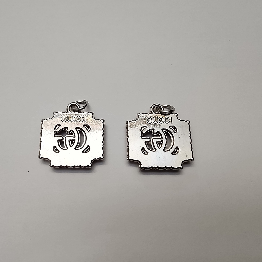 Upcycled GUCCI charms (Can Be Converted Earrings or Necklace Charm) - Picture 2 of 3